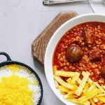 چلو خورشت قیمه